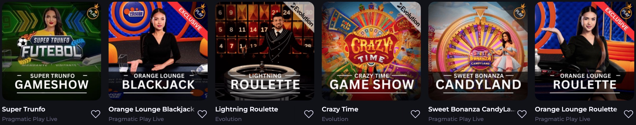 Giochi dal Vivo di BDMbet